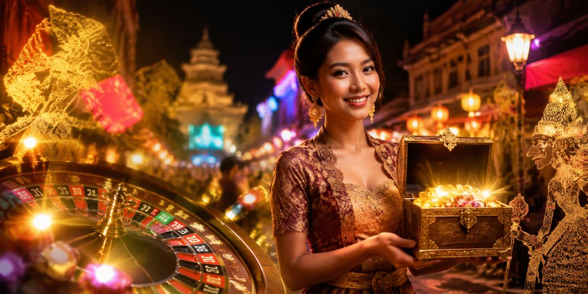 Roulette berputar di meja live casino dengan suasana malam